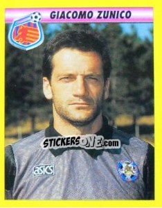 Figurina Giacomo Zunico - Calcio 1993-1994 - Merlin