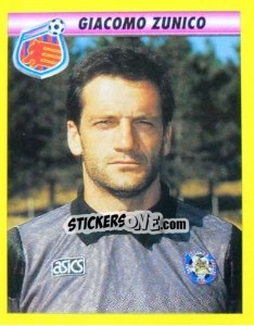 Sticker Giacomo Zunico - Calcio 1993-1994 n. 346 - Merlin