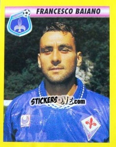 Figurina Francesco Baiano - Calcio 1993-1994 - Merlin
