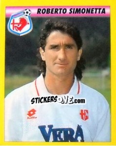 Sticker Roberto Simonetta - Calcio 1993-1994 - Merlin