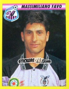 Figurina Massimiliano Favo - Calcio 1993-1994 - Merlin