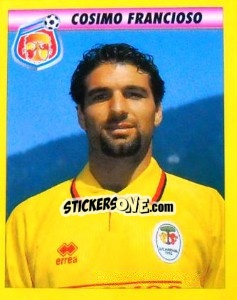 Figurina Cosimo Francioso - Calcio 1993-1994 - Merlin