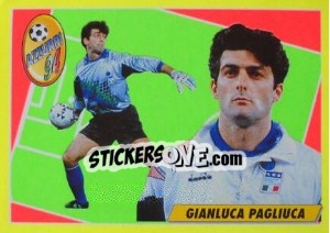 Sticker Gianluca Pagliuca - Calcio 1993-1994 n. 402 - Merlin