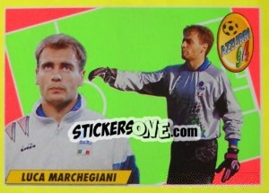 Sticker Luca Marchegiani - Calcio 1993-1994 - Merlin