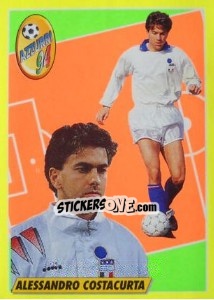 Sticker Alessandro Costacurta - Calcio 1993-1994 n. 405 - Merlin