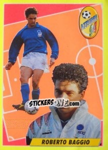 Sticker Roberto Baggio - Calcio 1993-1994 n. 416 - Merlin