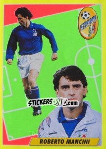 Figurina Roberto Mancini - Calcio 1993-1994 - Merlin