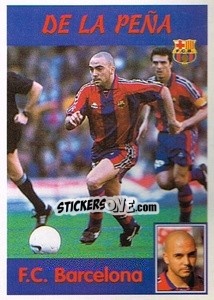Sticker De La Peña - Liga Spagnola 1997-1998 - Panini