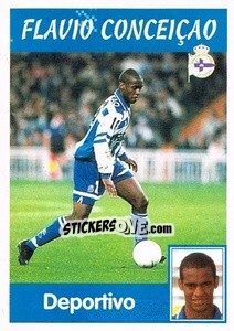 Sticker Flavio Conceiçao - Liga Spagnola 1997-1998 n. 42 - Panini