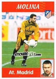 Sticker Molina - Liga Spagnola 1997-1998 n. 65 - Panini