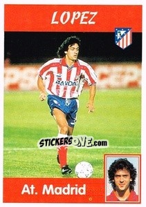Cromo Lopez - Liga Spagnola 1997-1998 - Panini