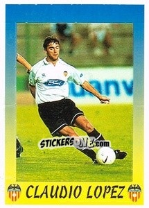 Figurina Claudio Lopez - Liga Spagnola 1997-1998 - Panini