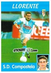 Sticker Llorente - Liga Spagnola 1997-1998 n. 162a - Panini