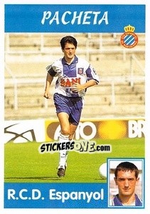 Sticker Pacheta - Liga Spagnola 1997-1998 n. 183a - Panini