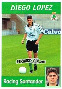 Sticker Diego Lopez - Liga Spagnola 1997-1998 n. 195 - Panini