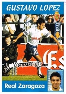 Sticker Gustavo Lopez - Liga Spagnola 1997-1998 n. 220 - Panini