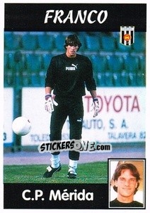 Figurina Franco - Liga Spagnola 1997-1998 - Panini