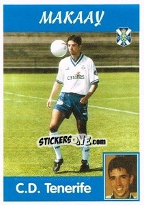 Sticker Makaay (C.D. Tenerife) - Liga Spagnola 1997-1998 n. 323 - Panini