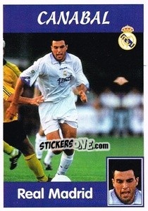 Cromo Canabal (Real Madrid) - Liga Spagnola 1997-1998 - Panini