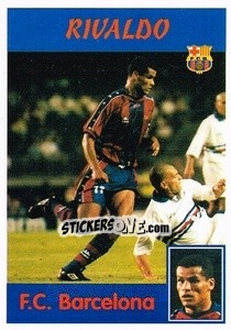 Cromo Rivaldo (F.C. Barcelona) - Liga Spagnola 1997-1998 - Panini