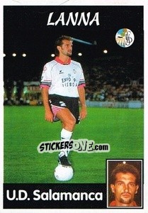 Cromo Lanna (U.D. Salamanca) - Liga Spagnola 1997-1998 - Panini