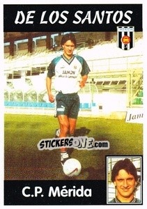Sticker De Los Santos (C.P. Mérida) - Liga Spagnola 1997-1998 - Panini