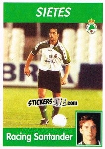 Sticker Sietes (Racing Santander) - Liga Spagnola 1997-1998 n. 345 - Panini