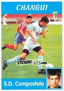 Cromo Changui (S.D. Campostela) - Liga Spagnola 1997-1998 n. 347 - Panini