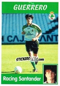 Cromo Guerrero (Racing Santander) - Liga Spagnola 1997-1998 - Panini