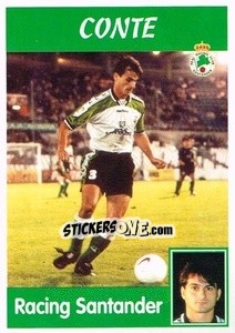 Sticker Conte (Racing Santander) - Liga Spagnola 1997-1998 - Panini