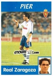 Cromo Pier (Real Zaragoza) - Liga Spagnola 1997-1998 - Panini