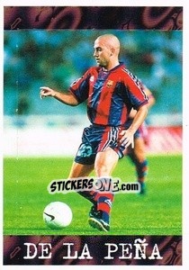 Sticker De La Peña - Liga Spagnola 1997-1998 n. CHL2 - Panini
