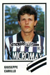 Sticker Giuseppe Carillo - Calcio 1989 n. 12 - Euroflash