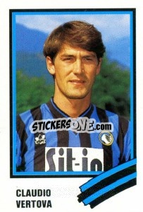 Sticker Claudio Vertova - Calcio 1989 n. 24 - Euroflash