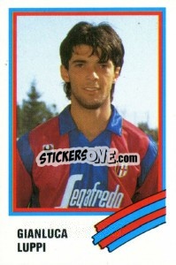Sticker Gianluca Luppi - Calcio 1989 n. 40 - Euroflash