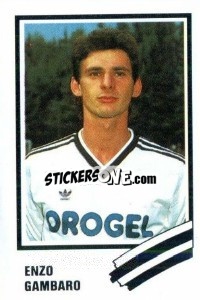 Sticker Enzo Gambaro - Calcio 1989 n. 60 - Euroflash