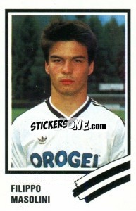 Sticker Filippo Masolini - Calcio 1989 n. 65 - Euroflash