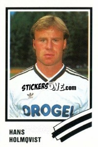 Sticker Hans Holmqvist - Calcio 1989 - Euroflash