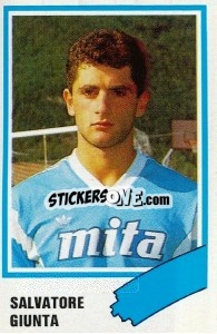Sticker Salvatore Giunta - Calcio 1989 n. 84 - Euroflash
