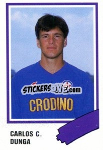 Sticker Carlos C. Dunga - Calcio 1989 - Euroflash