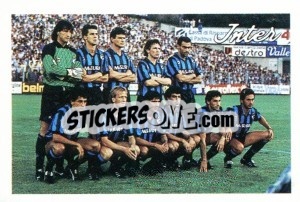 Cromo Squadra Inter - Calcio 1989 - Euroflash