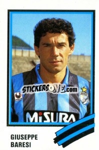 Sticker Giuseppe Baresi - Calcio 1989 n. 111 - Euroflash