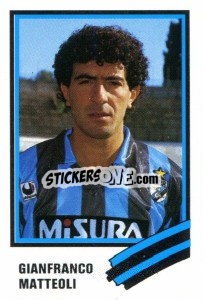 Sticker Gianfranco Matteoli - Calcio 1989 n. 115 - Euroflash