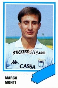 Sticker Marco Monti - Calcio 1989 - Euroflash