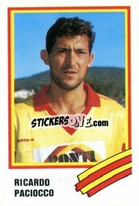 Cromo Ricardo Paciocco - Calcio 1989 - Euroflash