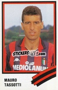 Sticker Mauro Tassotti - Calcio 1989 - Euroflash