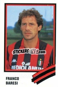 Figurina Franco Baresi - Calcio 1989 - Euroflash