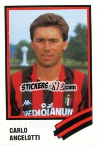 Sticker Carlo Ancelotti - Calcio 1989 n. 182 - Euroflash