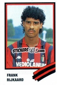 Cromo Frank Rijkaard - Calcio 1989 - Euroflash