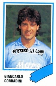 Sticker Giancarlo Corradini - Calcio 1989 n. 194 - Euroflash